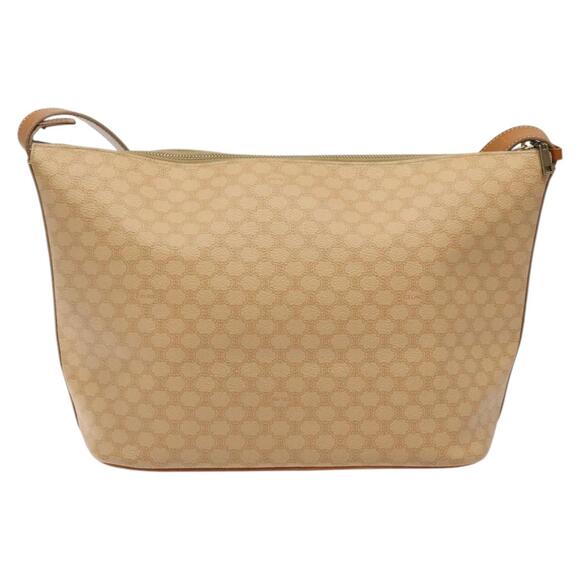 CELINE Macadam Canvas Shoulder Bag Pvc Leather Beige Gold - Picture 3 of 13